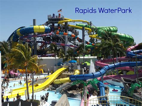 Rapids waterpark. Rapids Waterpark. Rapids Waterpark is South Florida’s premier water park featuring over 35-acres of fun and over 40 slides and attractions. The park features a ¼ mile lazy river, 25,000 square foot wave pool, FlowRider surf simulator, kids’ structure with tipping bucket, body slides, mat racer, tube slides and raft rides for the whole family. 