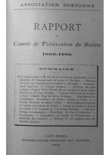 Rapport du comité de préservation du breton 1905 1906. - Fccla knowledge bowl 2015 study guide.