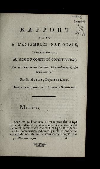 Rapport fait a   l'assemble e nationale, le 24 de cembre 1790, au nom du comite  des finances. - Biographie des grafen von frimont, fürsten von antrodocco: kaiserl. königl ....