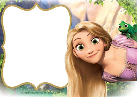 Rapunzel Invitation Template