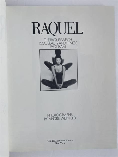 Raquel the raquel welch total beauty and fitness program. - Ministère de l'éducation et le conseil supérieur.