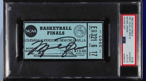 Rare '82 NCAA Championship ticket stub signed by Jordan goes to auction