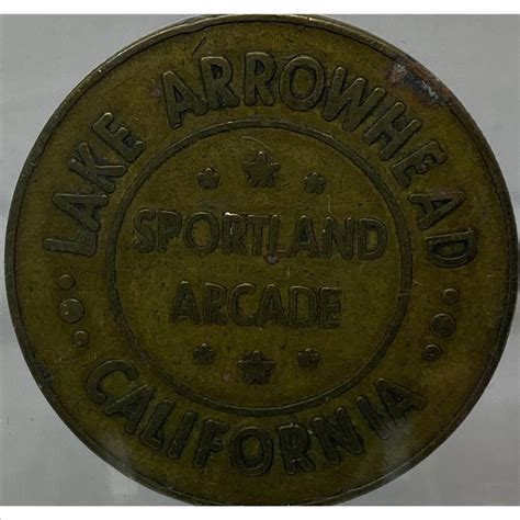 Rare 1940’s / 1950’s Sportland Arcade Token Good Luck Souvenir …