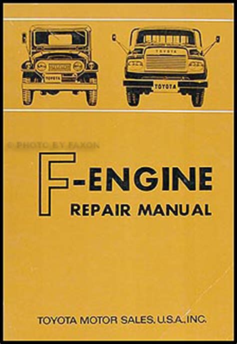 Rare 1966 toyota f engine land cruiser repair manual. - Suzuki vl 125 intruder workshop service manual.