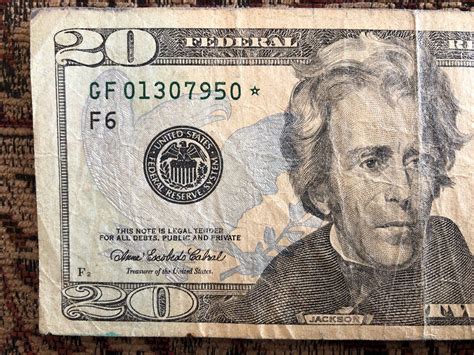 20 Dollar Bill - Star Note - Low Serial Number - PA 00093480* - Circulated 2017A. $645.00. sayita-32 (2) 75%. or Best Offer. Free shipping. PF 00000085* 2017 A $20 DOLLAR Bill LOW SERIAL NUMBER TWIO DIGIT S STAR NOTE. $1,500.00.. 