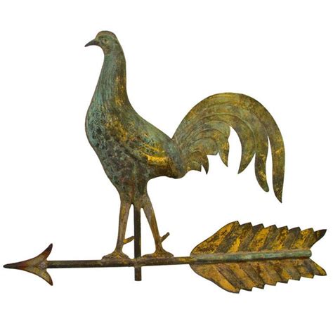 Rare Gamecock Weathervane on Arrow American folk art