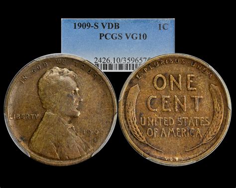 Rare Key Date 1909 S VDB Lincoln Wheat Penny, PCGS …