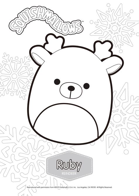 Rare Squishmallows Coloring Pages