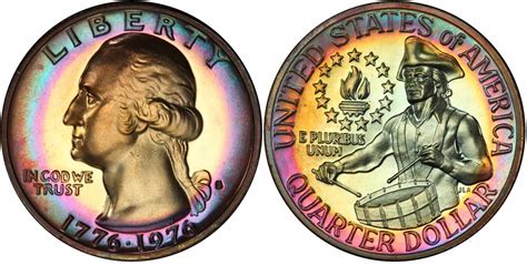 Rare bicentennial quarters. The Bicentennial Quarters of 1976 were made to commemorate the 200th anniversary of American Independence. In October 1973 the US Treasury Department announced an open competition to select a design for each of the quarter, half dollar, and dollar designs. 
