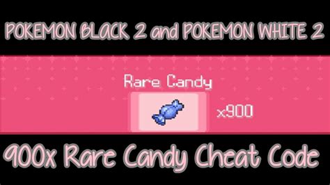 Rare candy cheat pokemon white 2. Press L+R To Activate. 900 Masterballs in Item in Slot 1 (L+R) 94000130 fcff0000. 02233fcc 03840001. d2000000 00000000. Press L+R To Activate. Will replace 1st item! All Berries (Press SELECT) 94000130 fffb0000. 