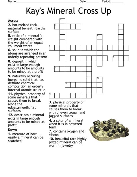 Rare mineral crossword clue. The Crossword Solver found 30 answers to "note found in cabin with a rare brigh mineral", 8 letters crossword clue. The Crossword Solver finds answers to classic crosswords and cryptic crossword puzzles. Enter the length or pattern for better results. Click the answer to find similar crossword clues . Enter a Crossword Clue. 