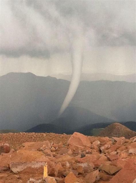 Rare tornado struck Colorado’s Pikes Peak just above 9,000 feet