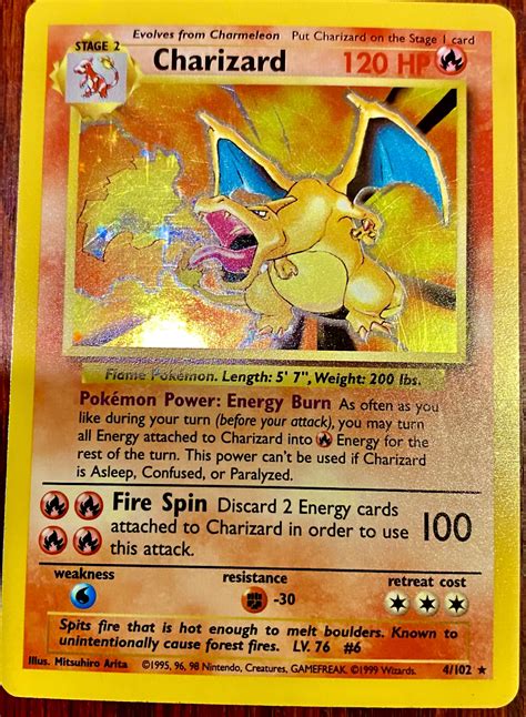 Rare 1995 Holographic Pokémon card. - Great condition- o7/102 Fast shipping with tracking! 📫 I brought these vintage cards out of storage. Not bent up bad or abused, they have been in protective cellophane and Put away for the last 10 years or more. Rare 1995 Holographic Pokémon card. - Great condition- o7/102 Fast shipping with tracking .... 