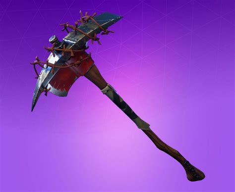 May 17, 2022 · Look like a samurai with this pickaxe equipped in fortnite. This katana is one of the coolest pickaxes in Fortnite if not the coolest. This pickaxe has a very unique swinging animation and is held like a real katana by player skins. It suits anime skins very well. This pickaxe is a must-have just for the unique way it is swung.. 