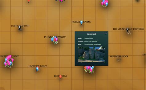 The Sunken Kingdom is made up of six unique Siren Shrines and three unique Siren Treasuries. They are visible on your ship’s Map Table. You can gain access to these Shrines and Treasuries by parking your ship above them and swimming deep below the ocean’s surface to where they reside..