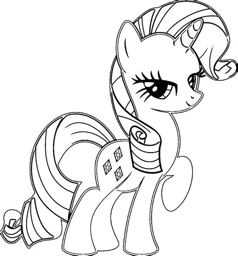 Rarity Coloring Pages
