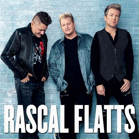 Rascal flat. Rascal Flatts. Rascal Flatts is an American country music group composed of three members: Gary LeVox (lead vocals), Jay DeMarcus (bass guitar, keyboard, piano, vocals) and Joe Don Rooney (lead guitar, vocals). LeVox and DeMarcus are second cousins. more » 