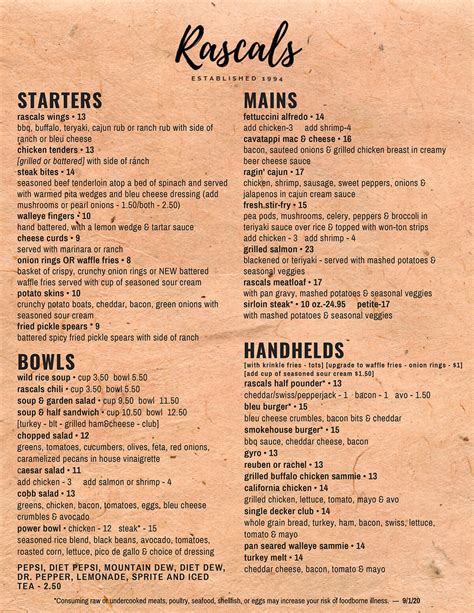 Rascals duson la menu. Rascal's Cajun Restaurant, Duson, Louisiana. 9,726 likes · 162 talking about this · 7,899 were here. Rascal's Cajun Restaurant in Duson, La. is real cajun food at it's finest. Come by and see our buffet 
