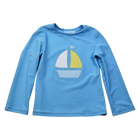 Rash Guard Blue Sailboat – Baby Braithwaite