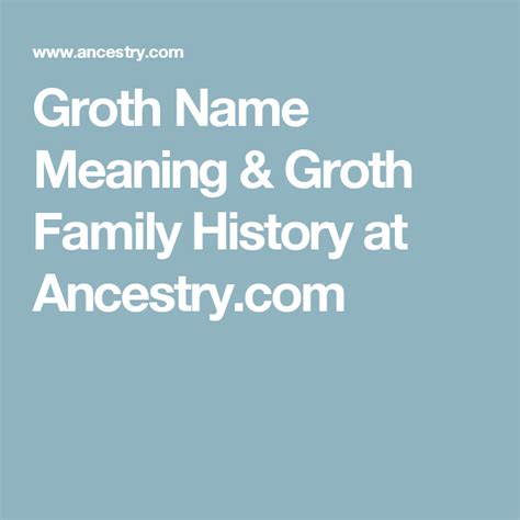 Rasmussen Groth Name Meaning & Rasmussen Groth Family