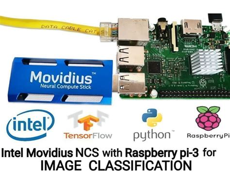 Raspberry Pi 3 üzerinde Intel Movidius Neural Compute Stick. 