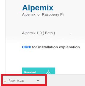 Raspberry Pi Alpemix.