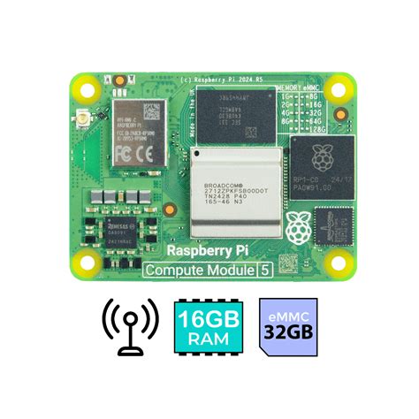 Raspberry Pi Compute Module CM5, 4GB RAM/32GB eMMC, . 