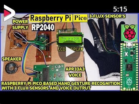 Raspberry Pi Pico Based Hand Gesture Recognition with 3 flux Sensors