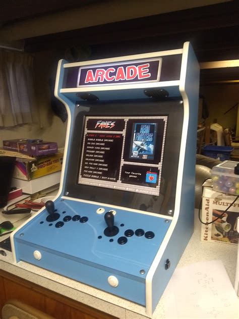 Raspberry pi 4 solid red light.  This is a beautiful, solid built Bartop Retro Arcad...