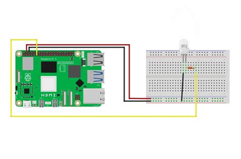 Raspberry pi 5 gpio.  Follow two simple projects: blinking an LED and reacting to a butto...