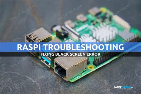 Raspberry pi black screen after boot.  The screen works perfectly with Raspberry Pi OS, so I ...
