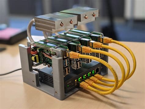 Raspberry pi cluster uses reddit.  The Pi runs completely untethered from wall power us...