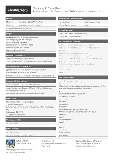 Raspberry pi linux cheat sheet.  BONUS: Download the Raspberry Pi programming cheat sheet – a on...