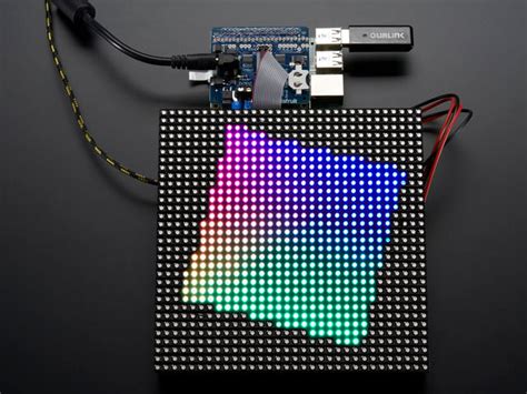 Raspberry pi matrix display.  For this how-to we use an RGB matrix In thi...