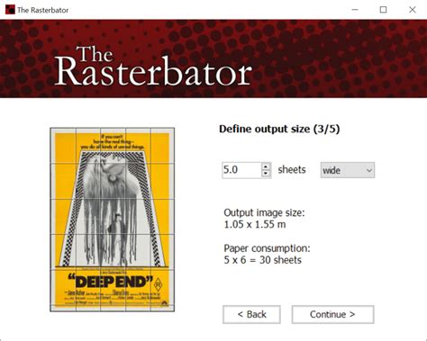 Rasterbator. Nov 25, 2023 · Công cụ “The Rasterbator” là một chương trình “cắt” ảnh chuyên nghiệp. Bức ảnh số của bạn sẽ được cắt ra thành rất nhiều phần nhỏ bằng nhau với kích thước của mỗi phần bằng đúng khổ giấy in A4. Và việc in những phần … 