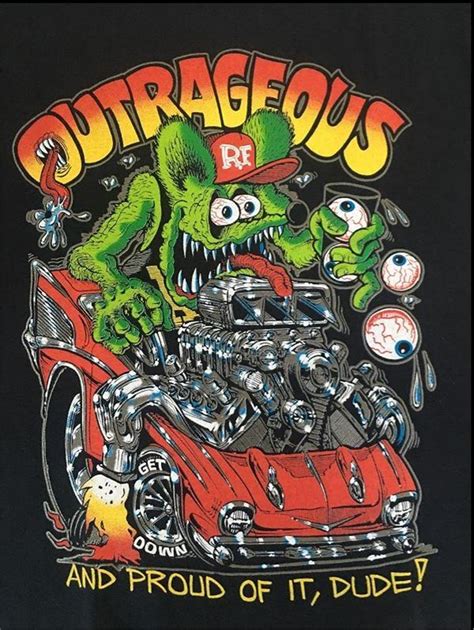 Rat Fink Outrageous & Proud T-Shirt RF20 - calcarcover.com