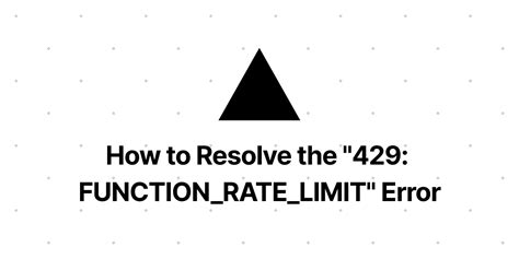 Rate Limits and 429: