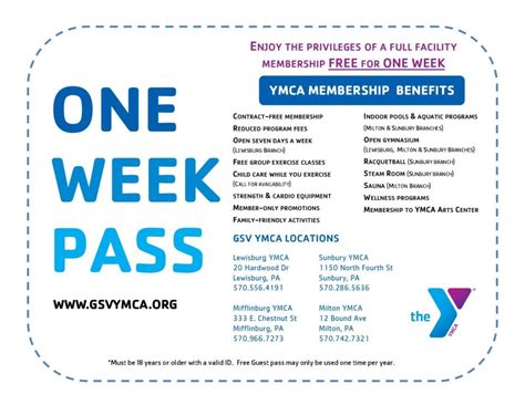 Rates GSVYMCA