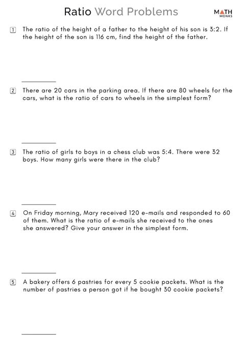 Ratio Word Problems