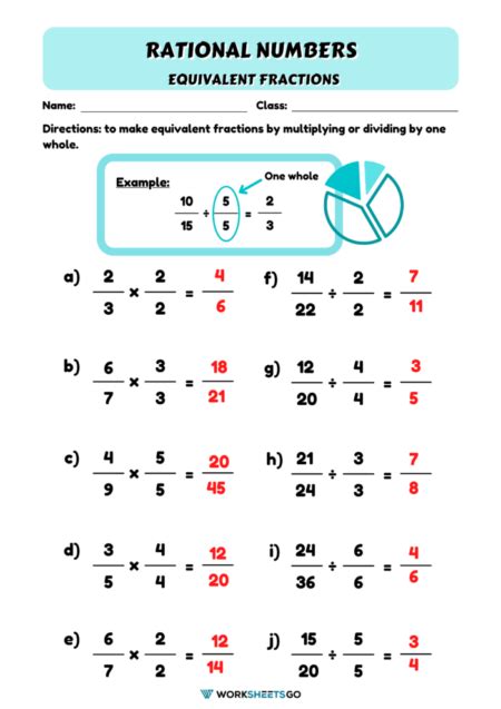Rational Numbers Practice Worksheet