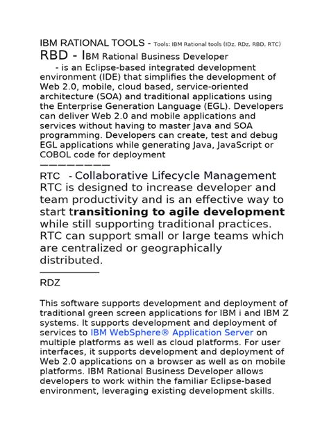 Rational ibm test tools.  Rational decisions and thoughts are based on reason...