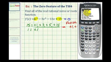 Step 1: Use rational root test to find out that the x = 1 is a root of polynomial x3 +9x2 + 6x −16. The Rational Root Theorem tells us that if the polynomial has a rational zero then it must be a fraction qp , where p is a factor of the constant term and q is a factor of the leading coefficient. The constant term is 16, with a single factor .... 