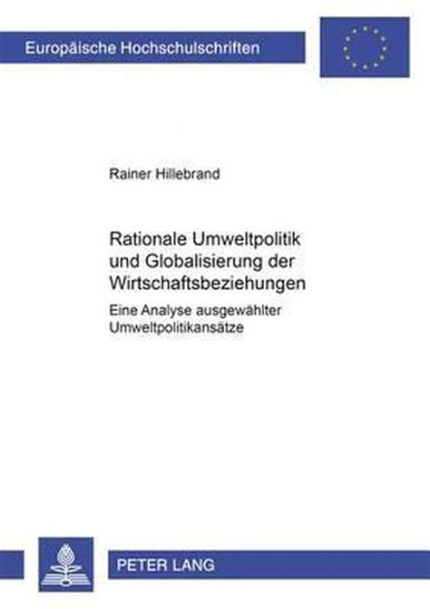Rationale umweltpolitik und globalisierung der wirtschaftsbeziehungen. - Manual of emergency and critical care ultrasound.
