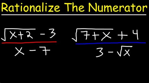 Free rationalize numerator calculator - rationalize numerator of