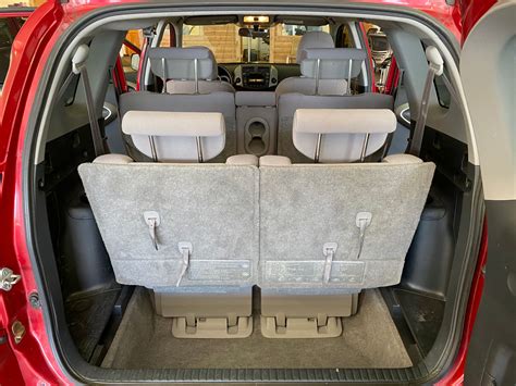 Rav4 3rd row. Normal seating capacity is five; the optional third-row seat bumps it to seven, though this seat is truly meant only for children. To configure the RAV4 for cargo, all one has to do is flip a ... 