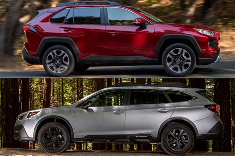 Rav4 vs outback. Winner: 2024 Subaru Forester. J.D. Power's predicted reliability score for the Forester is 84 out of a possible 100; the Toyota RAV4 gets 76 out of 100. A J.D. Power predicted reliability score of 91-100 is considered the Best, 81-90 is Great, 70-80 is Average, and 0-69 is Fair and considered below average. 