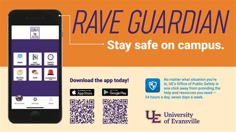 Rave guardian. Rave Guardian is a mobile phone app that enhances the safety of the campus community through real time interactive features that creates a virtual safety network. Rave Guardian’s primary features are: Panic Button. Activation will connect directly with Public Safety with GPS location and personal profile information as provided by user. 