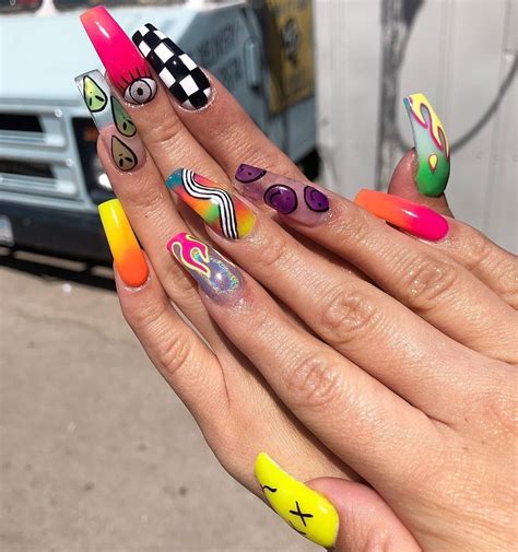 Rave nails. In this vedio we'll show you how to create a rave Nails design make sure you like it all design. #nail #naildesign #nailideas #simplenailart #nailart … 