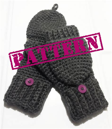 Ravelry Glittens/ Convertible Mittens Pattern pattern by Claire Rodriguez