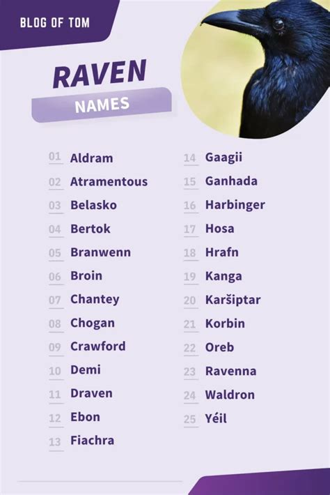 Raven Names & Raven Name Generator